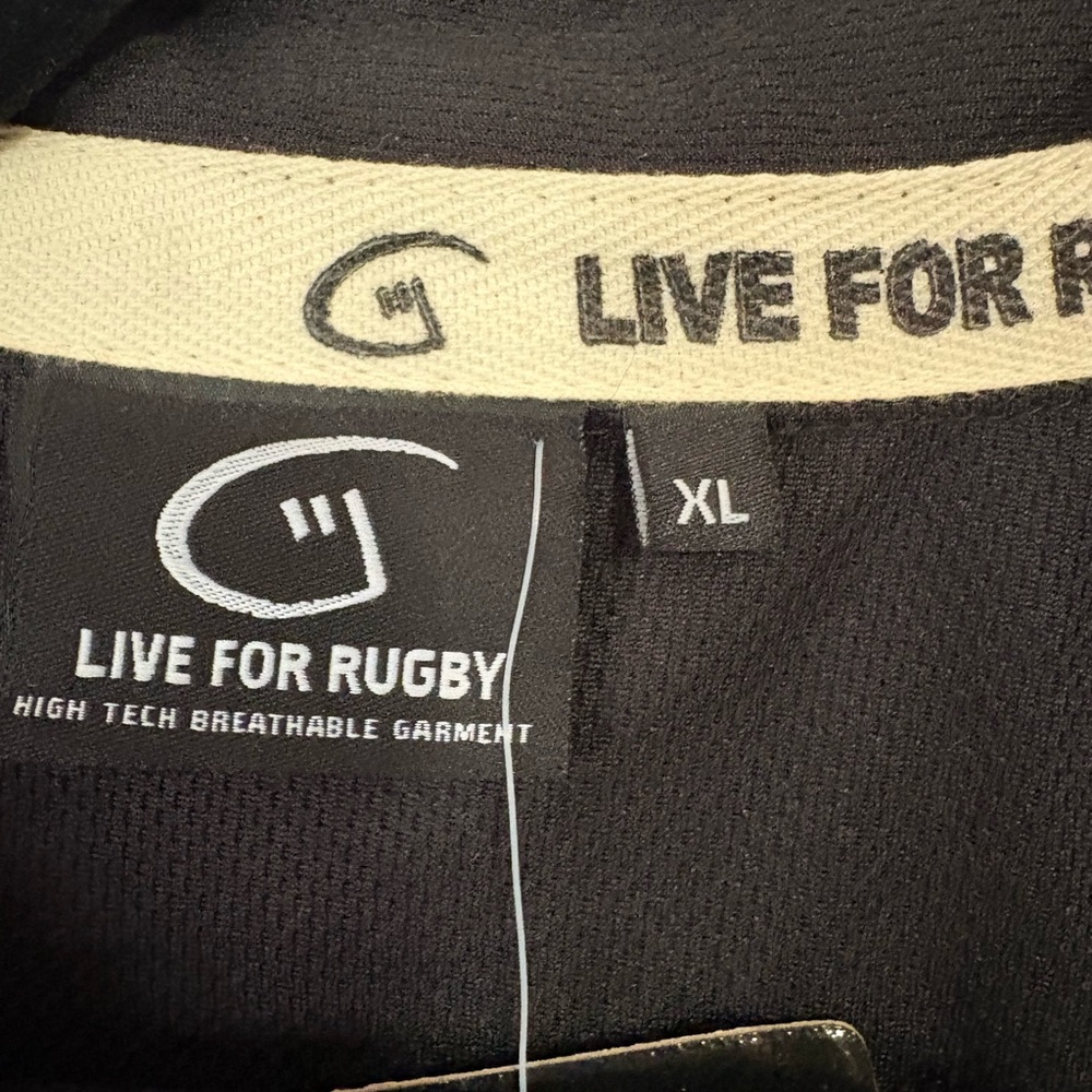 Live For Rugby (LFR) Men's Black Rugby Shirt - Picture 8 of 9
